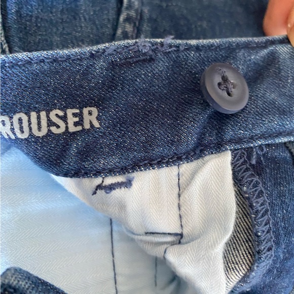 Banana Republic Jeans Wide Leg Trouser Stretch Blue Denim 25 - Picture 8 of 11